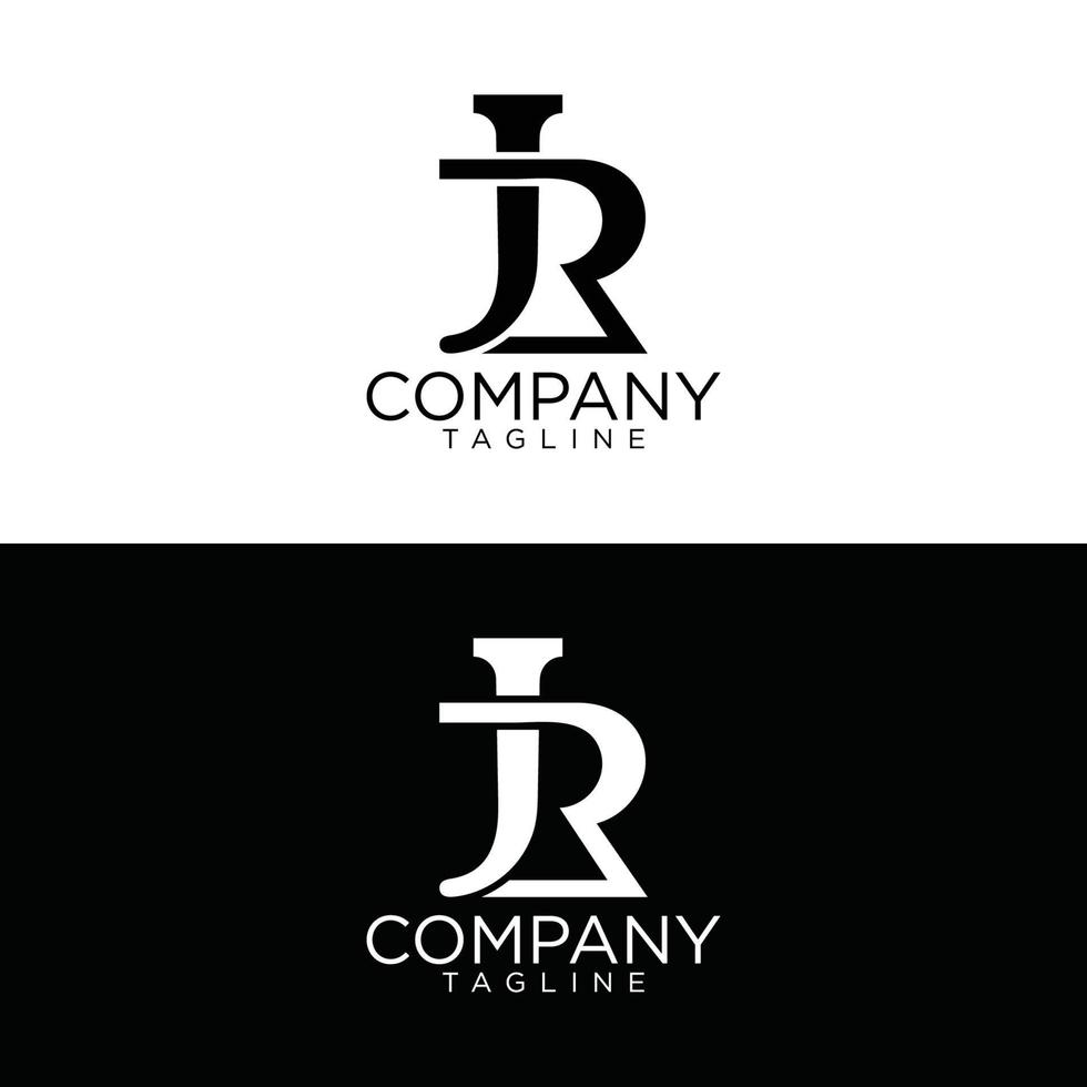 diseño de logotipo jr y plantillas vectoriales premium vector