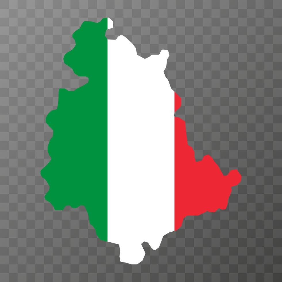 Umbria Map. Region of Italy. Vector illustration.