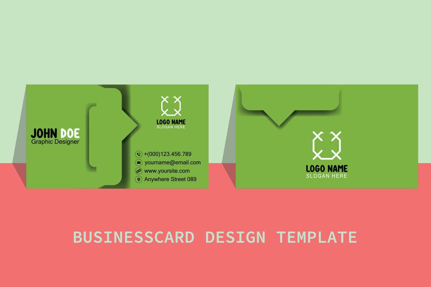 Business Card Template Free Vector