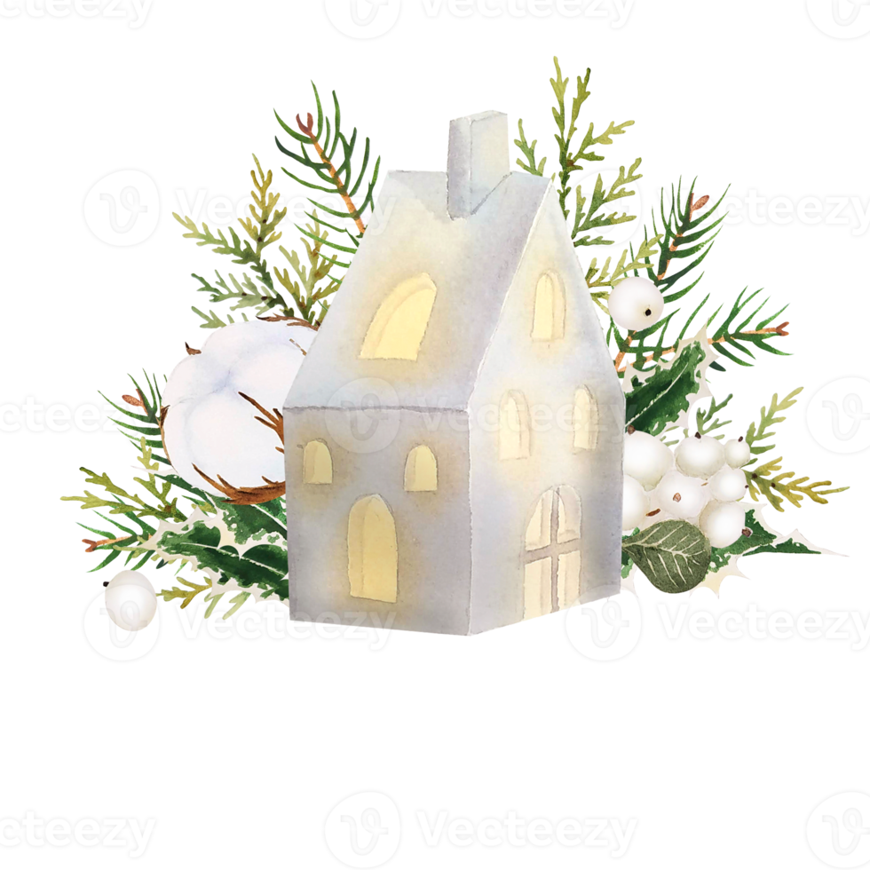 Watercolor christmas clipart png
