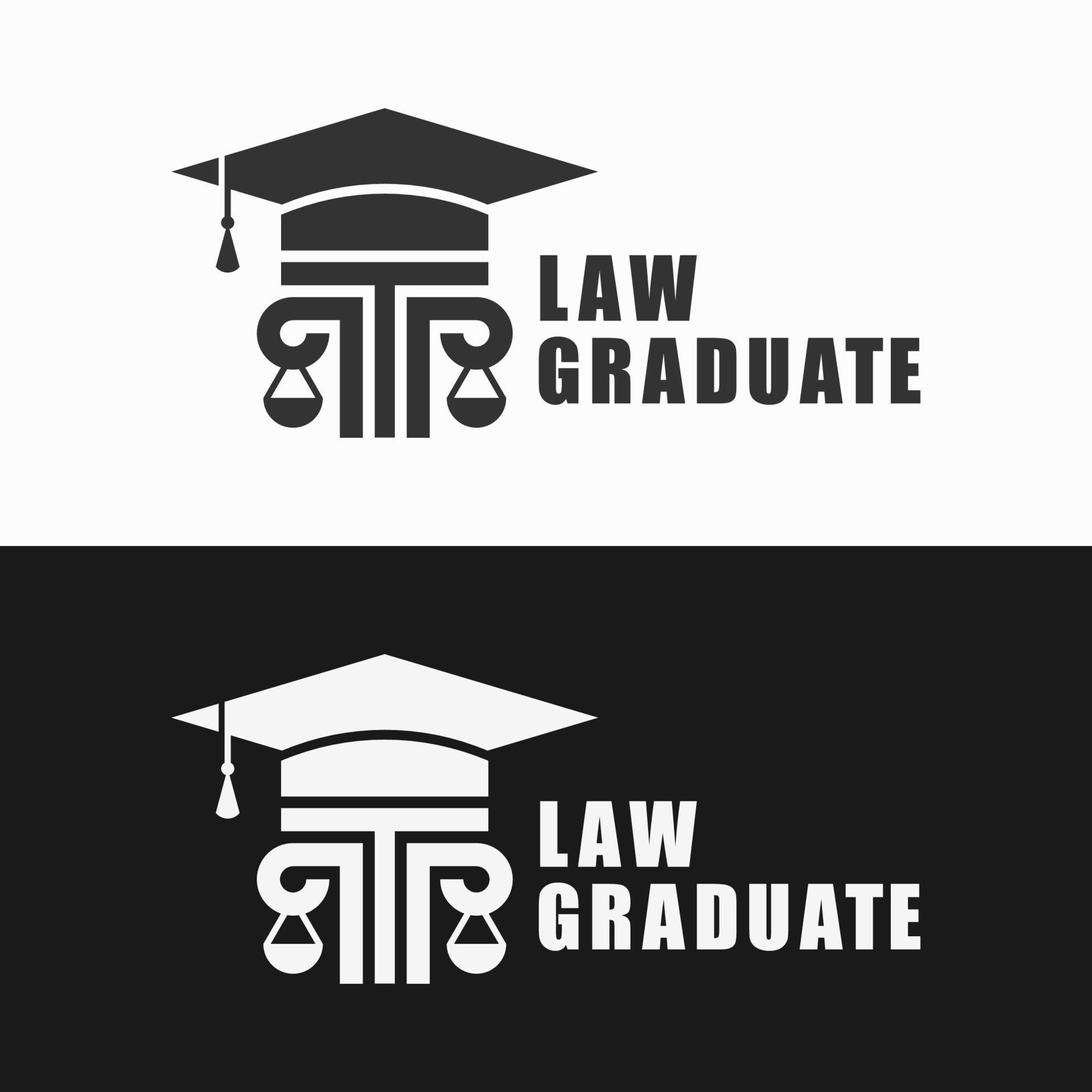 Law graduate logo 12067631 Vector Art at Vecteezy