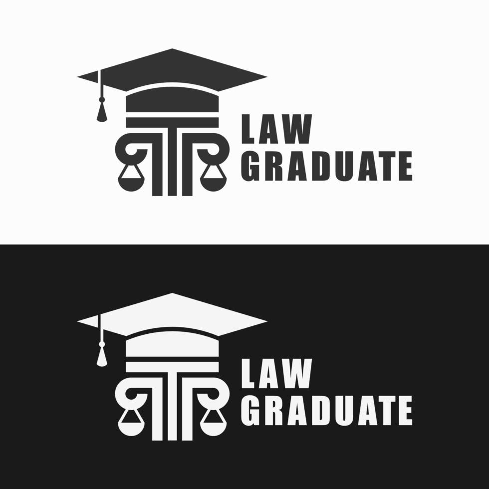 Law graduate logo vector