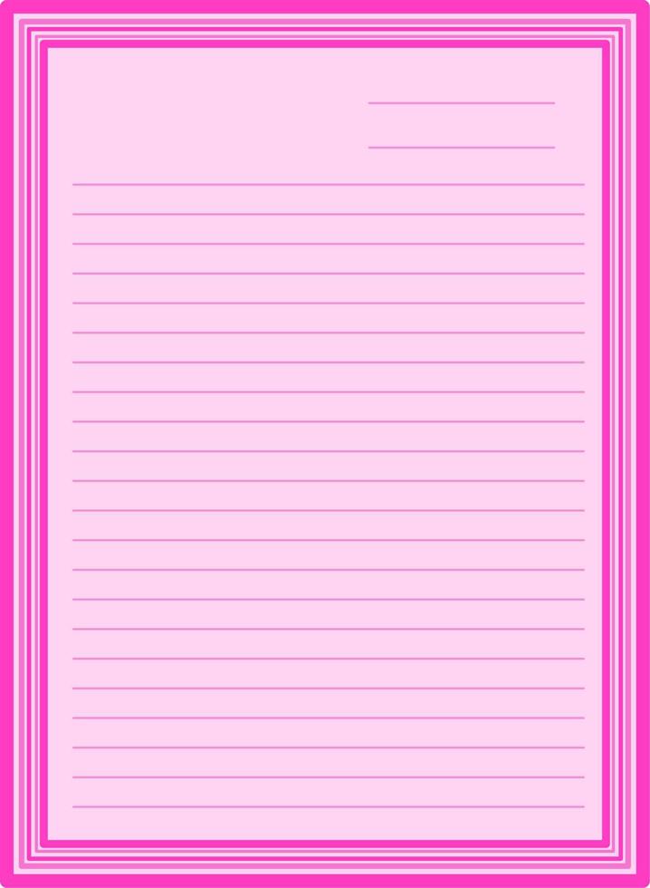 vector image of a frame for a notebook