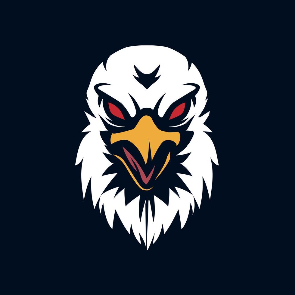 eagle  mascot gaming logo illustration vector