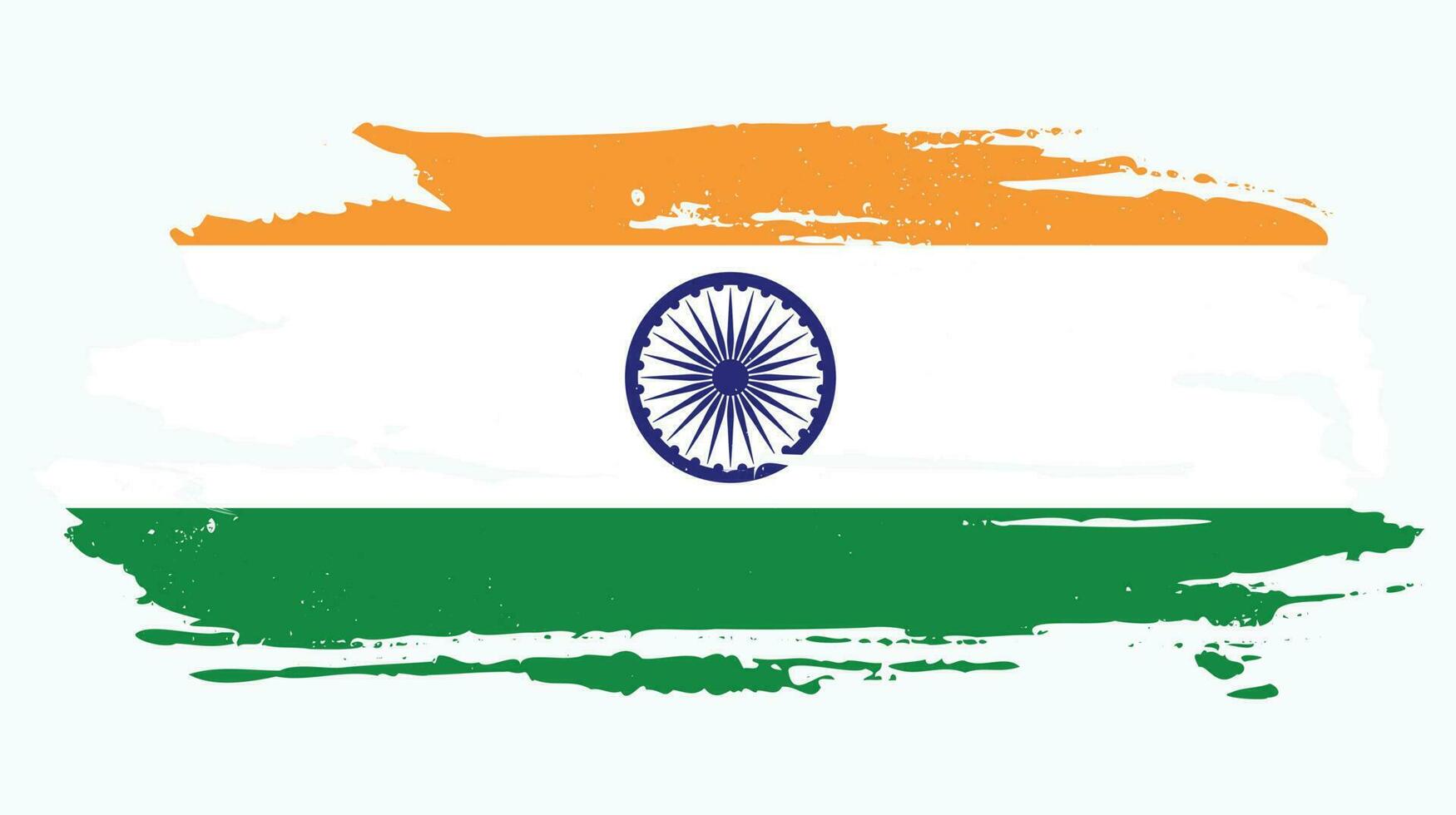 nuevo vector de diseño de bandera india de textura grunge profesional