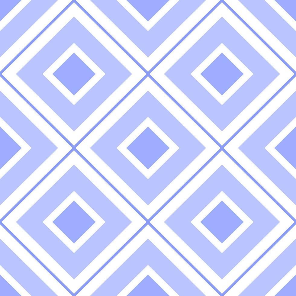 Seamless blue vector geometric square pattern. Vector rhombus endless illustration. Vintage pattern.