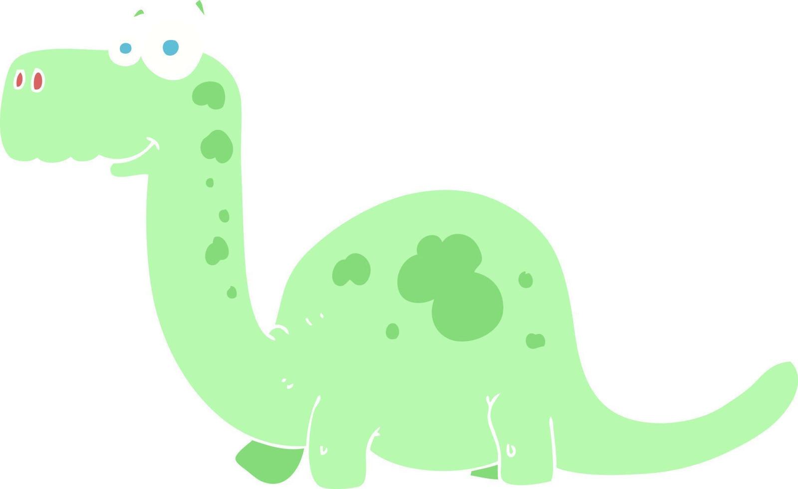 flat color illustration of dinosaur vector