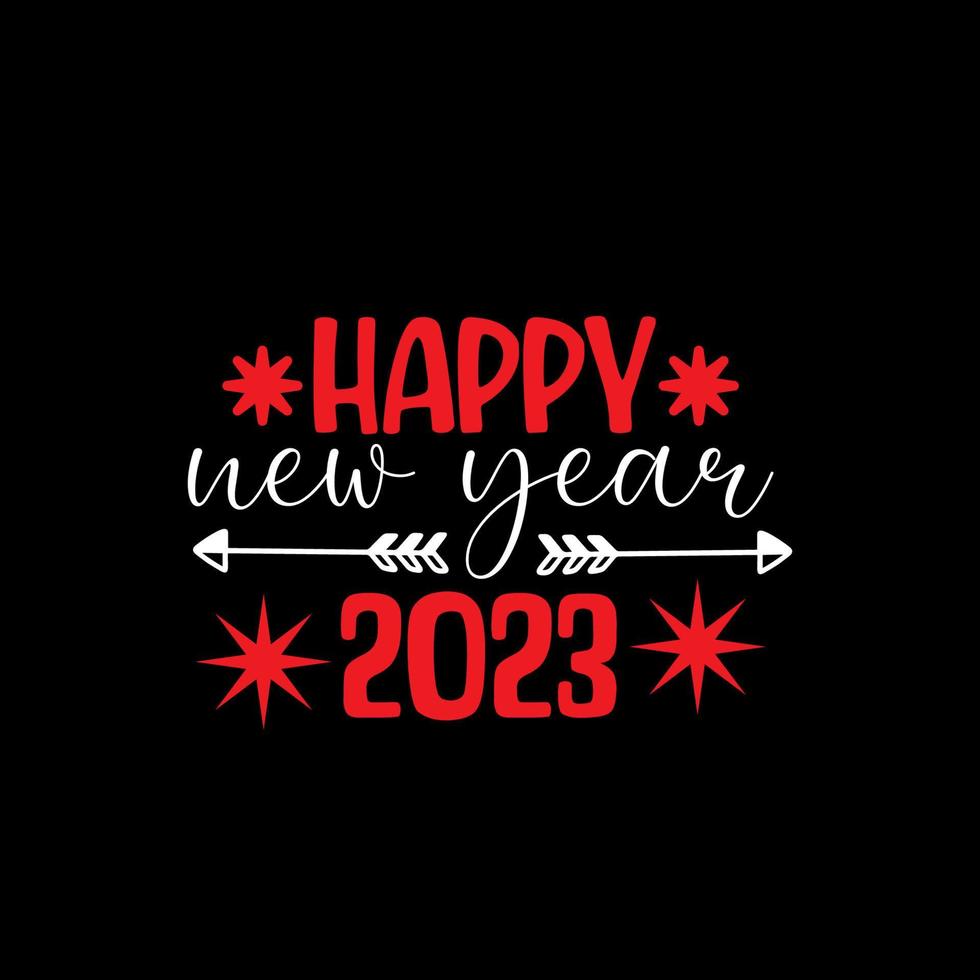 happy new year t shirt design vactor file vector