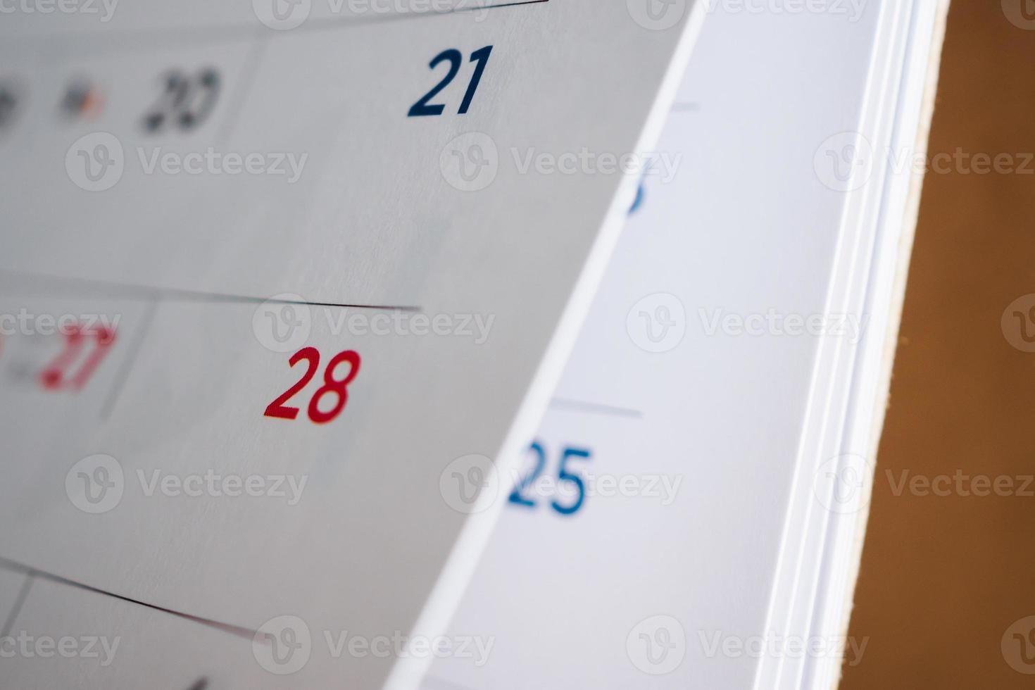 calendar page flipping sheet close up background photo