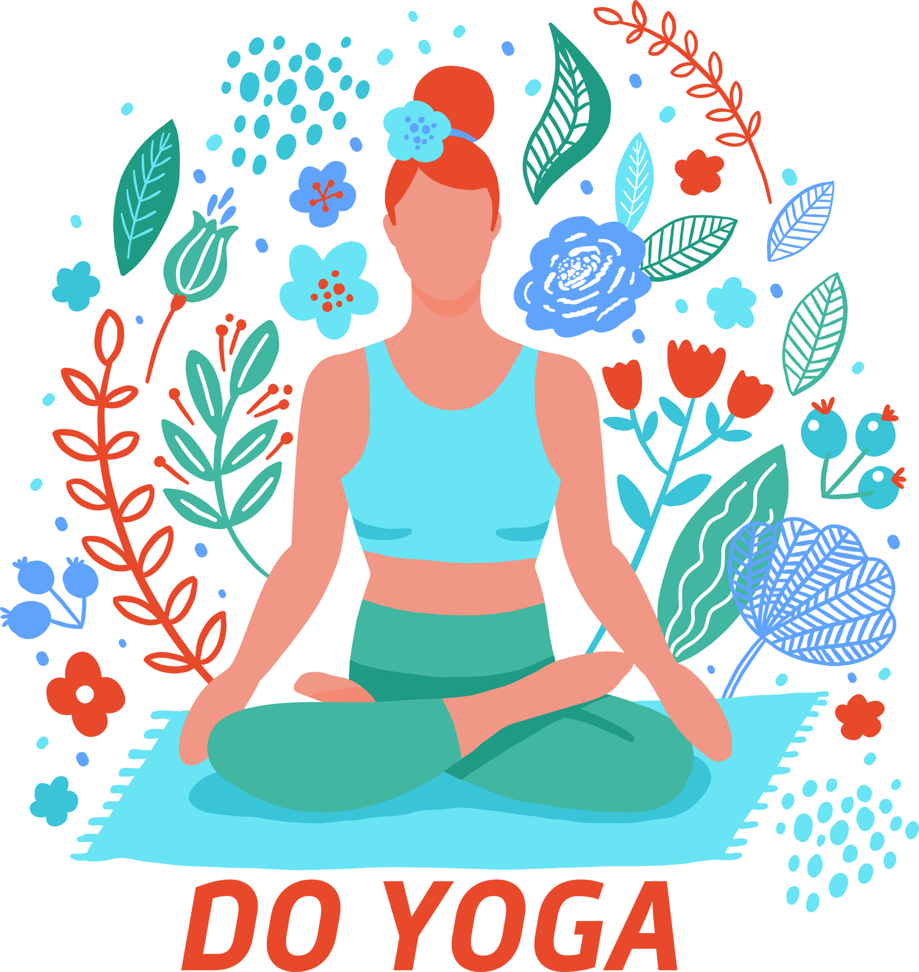 Free Yoga girl pose in doodle style. cute cartoon illustrations drawn  people 12068533 PNG with Transparent Background