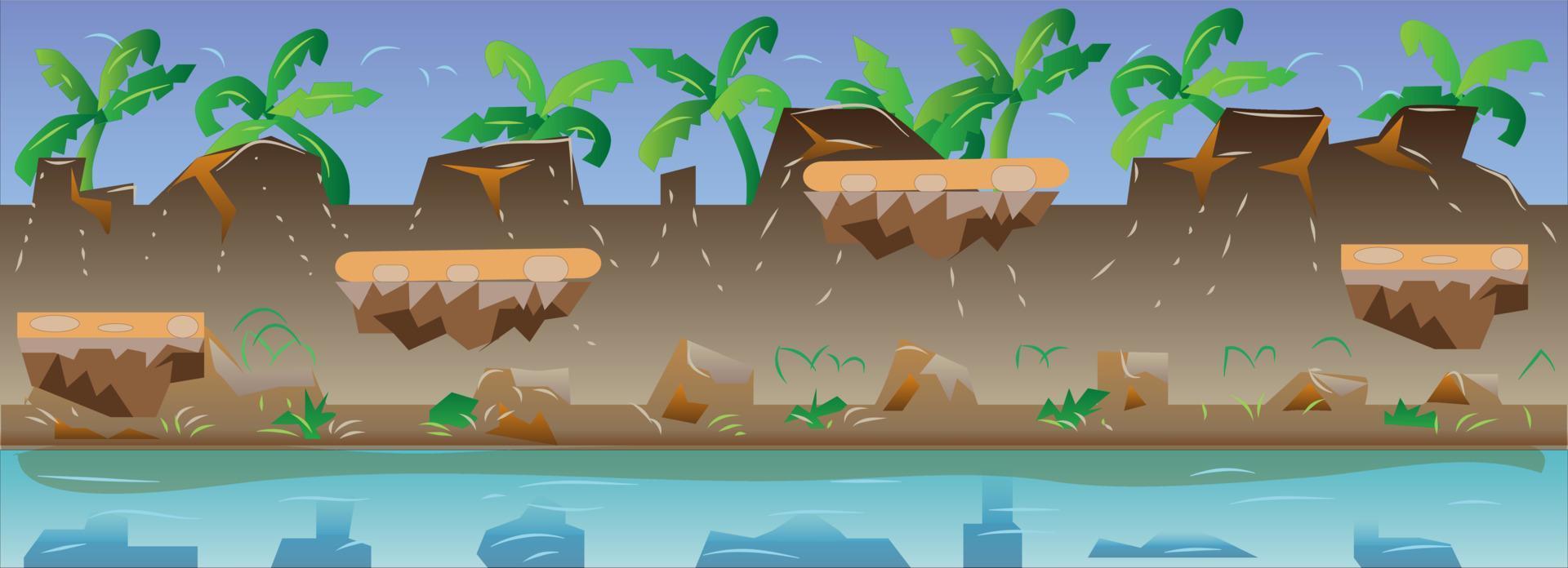 River Game Background vector