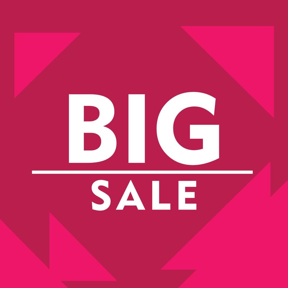 template design for big sale shop vector