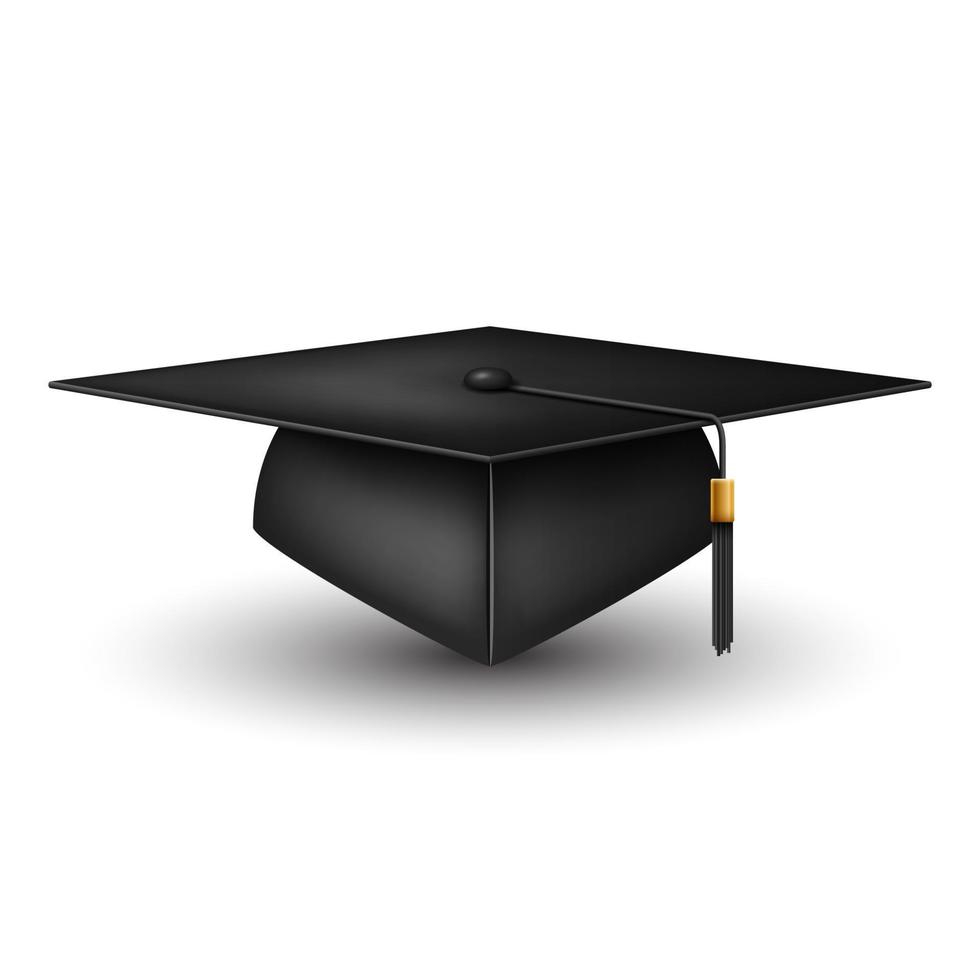 Graduation Cap isolated on white background vector