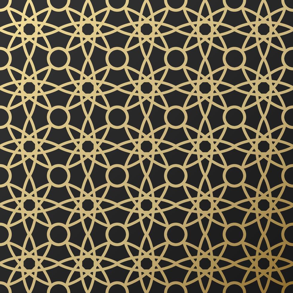 Background with seamless pattern in islamic style vector