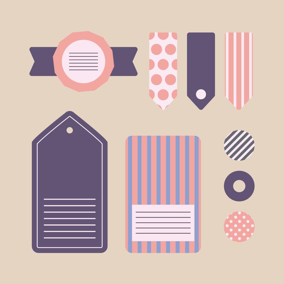 Femenine Style Stickers vector