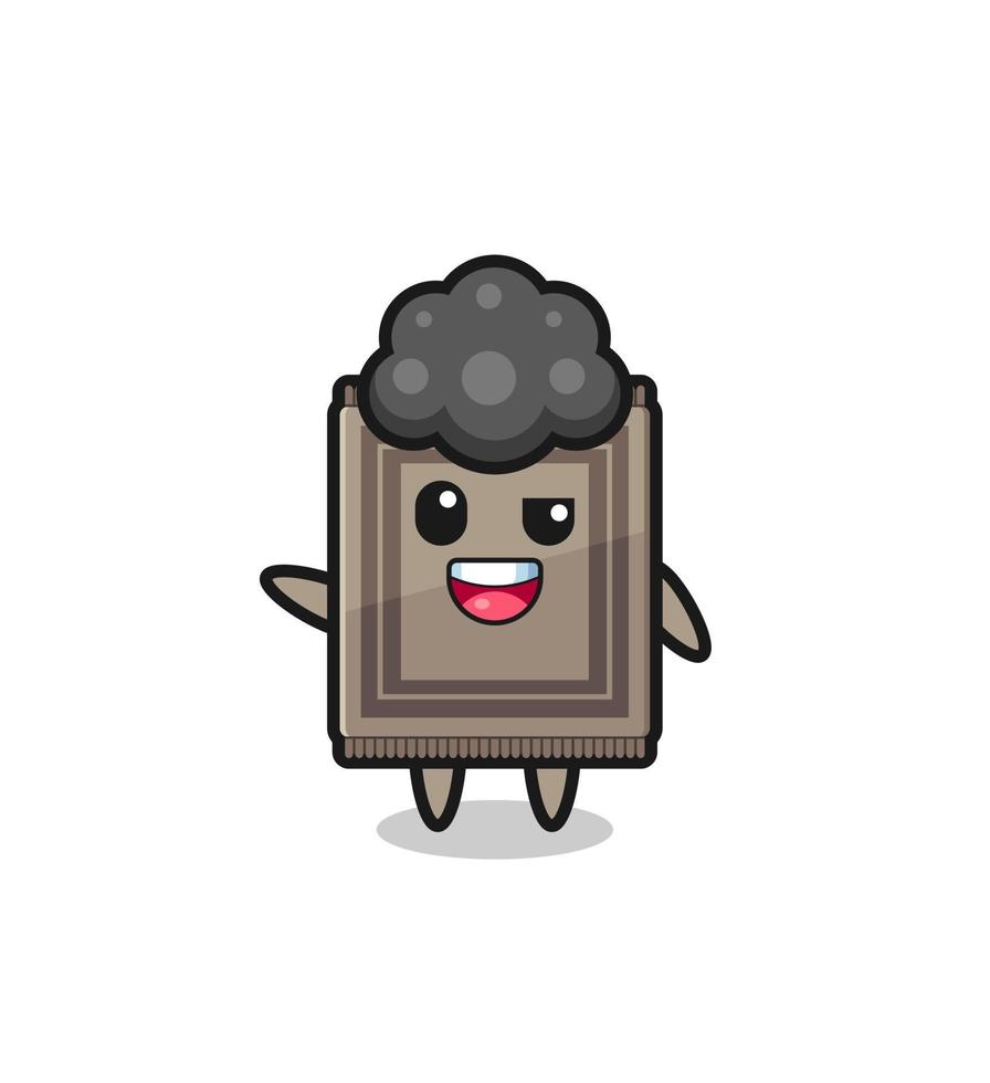 carpet character as the afro boy vector