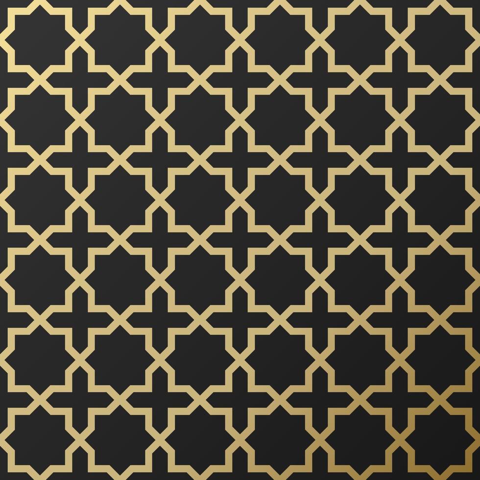 Background with seamless pattern in islamic style vector