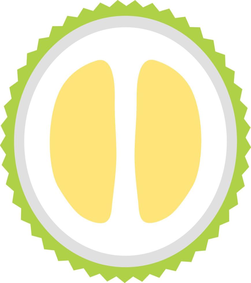 Durian icon, flat illustration vector