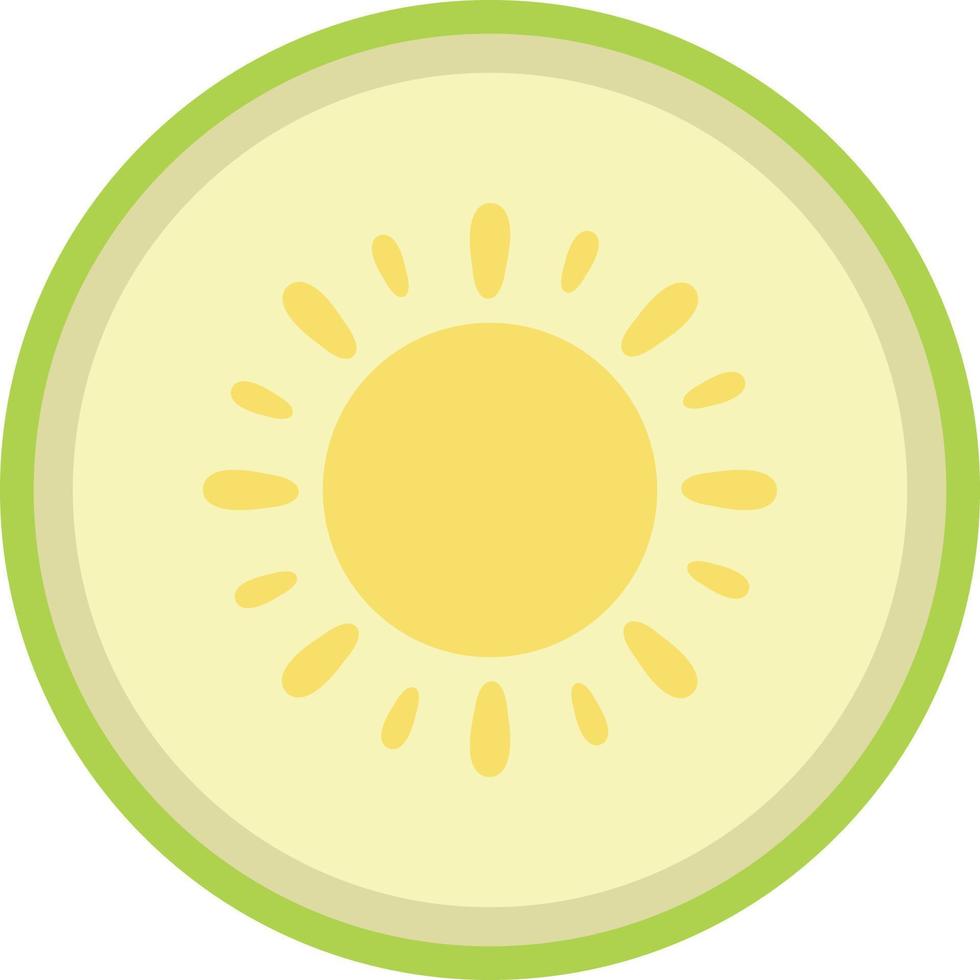 Melon icon, flat illustration vector