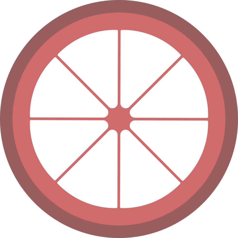 Mangosteen icon, flat illustration vector