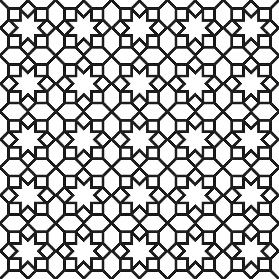 Background with seamless pattern in islamic style vector