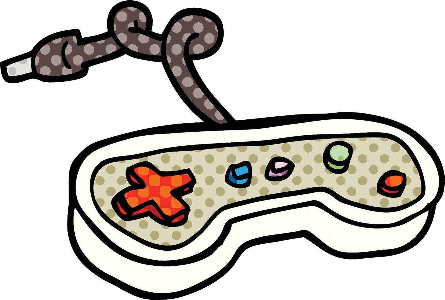 comic book style cartoon games controller vector