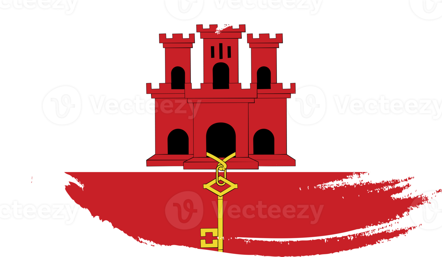 bandera de gibraltar con textura grunge png