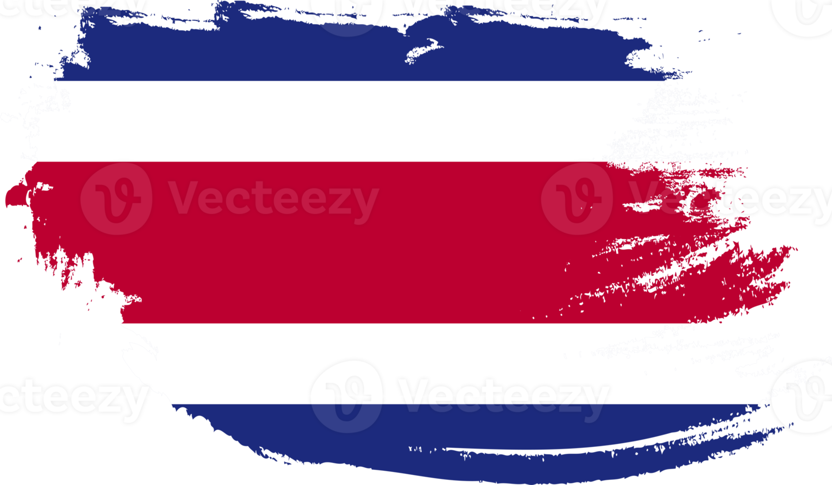 Costa Rica flag with grunge texture png