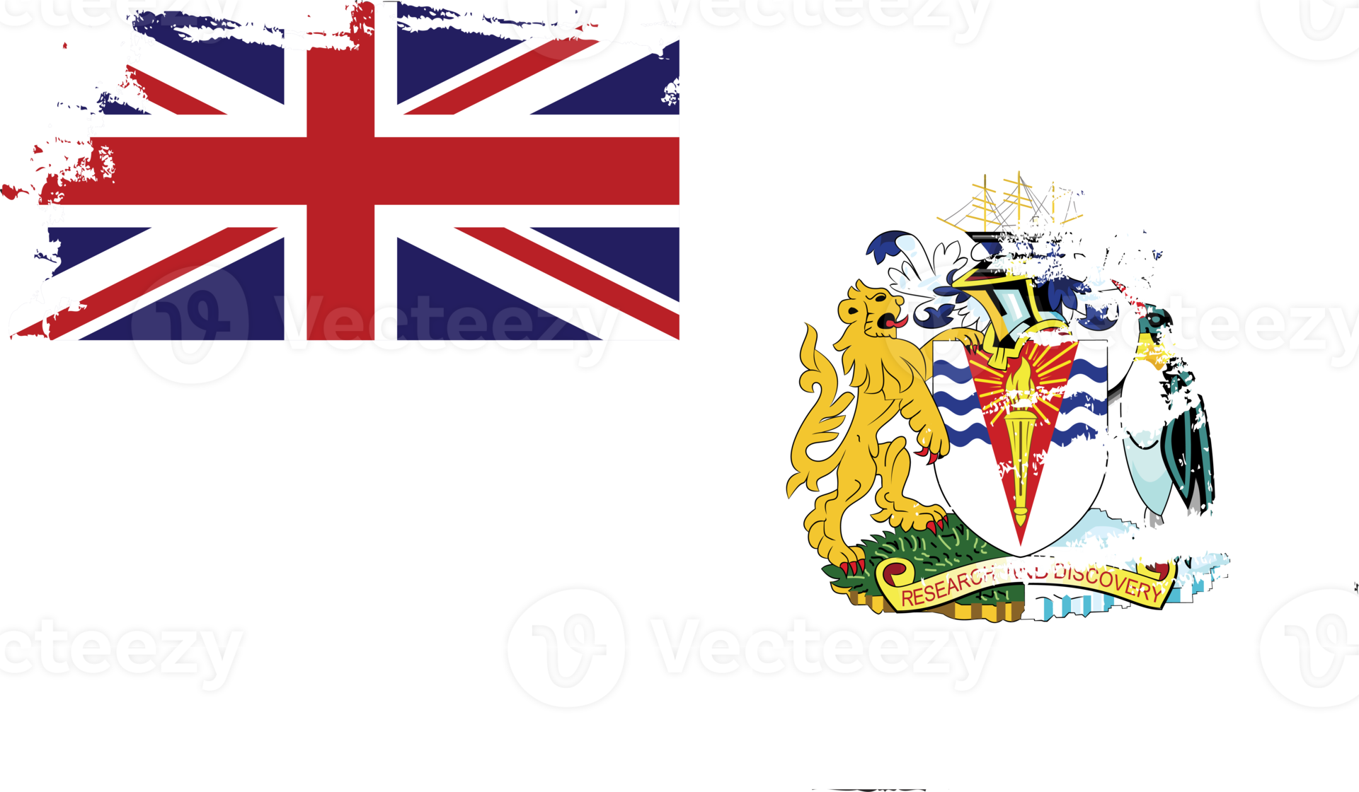 british antarctic territory flag with grunge texture 12071464 PNG