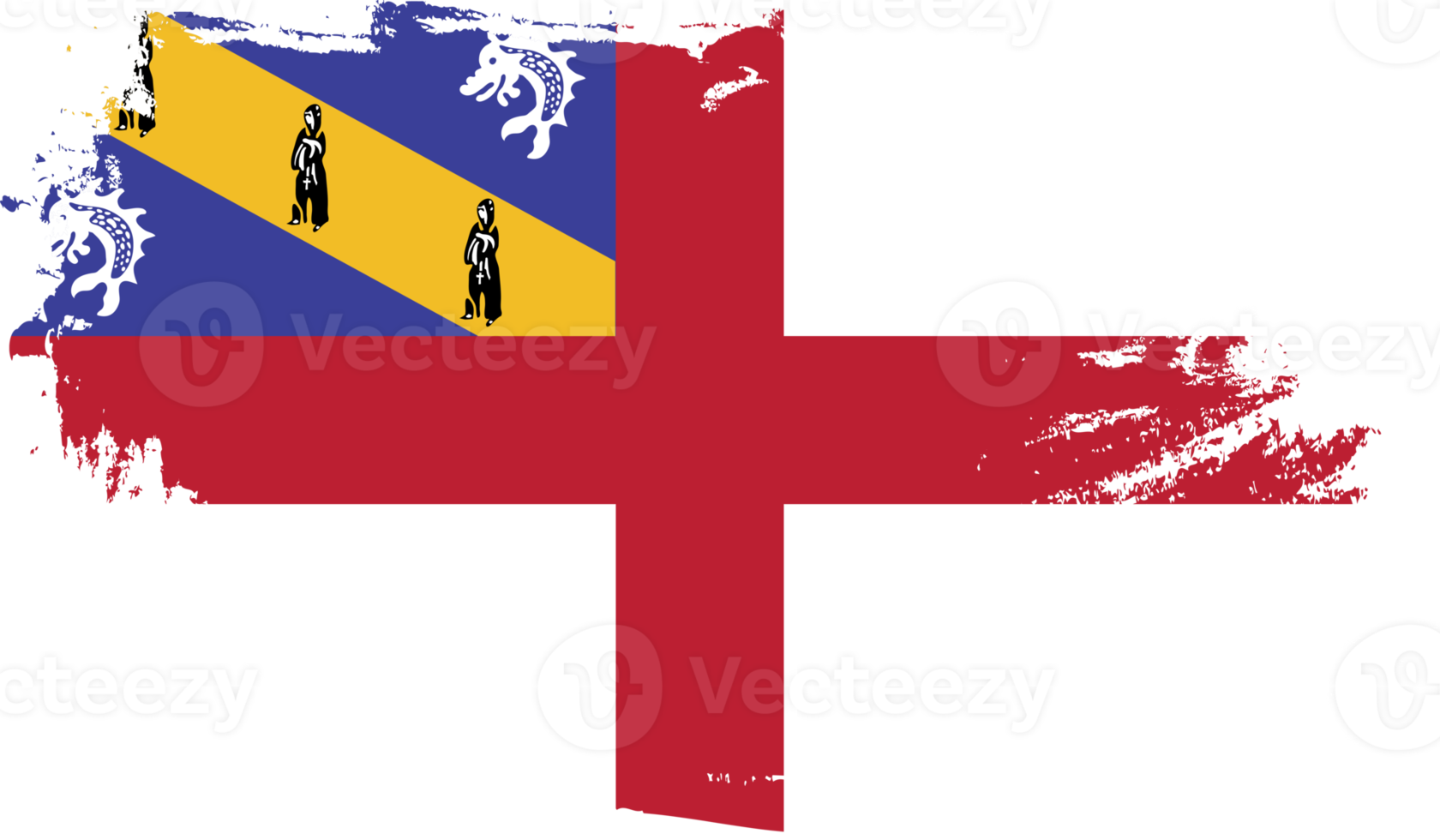 herm vlag met grunge textuur png