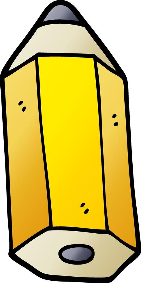 vector gradient illustration cartoon pencil