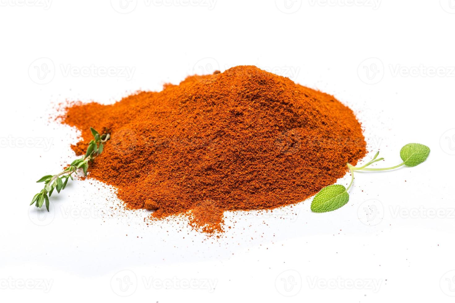 Paprika on white background photo
