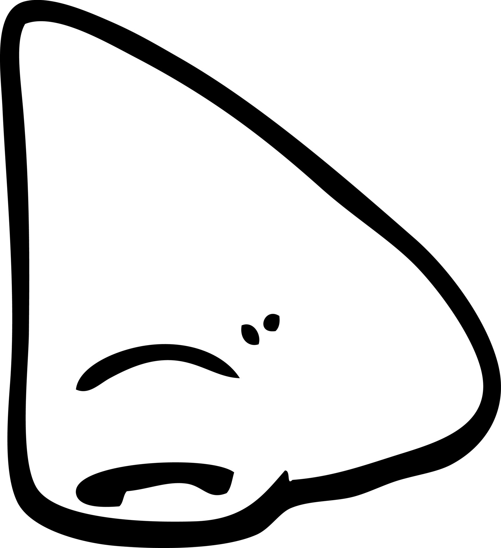 black and white cartoon nose 12072564 Vector Art at Vecteezy