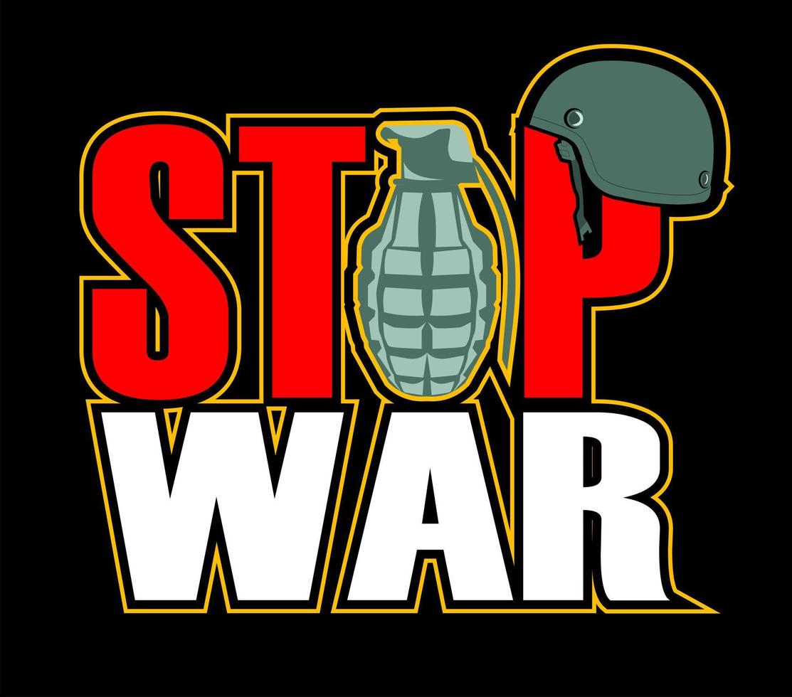 este diseño está hecho para declarar contra la guerra en todo el mundo ... es adecuado para la campaña contra la guerra vector