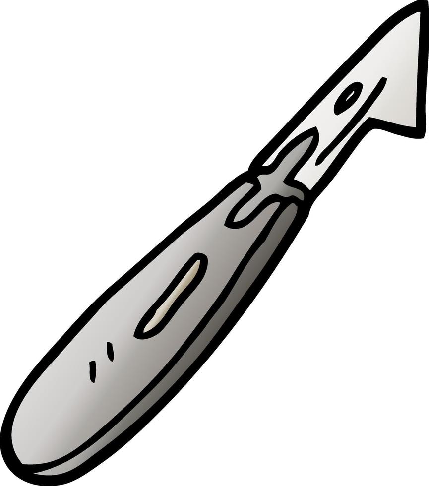 vector gradient illustration cartoon craft knife