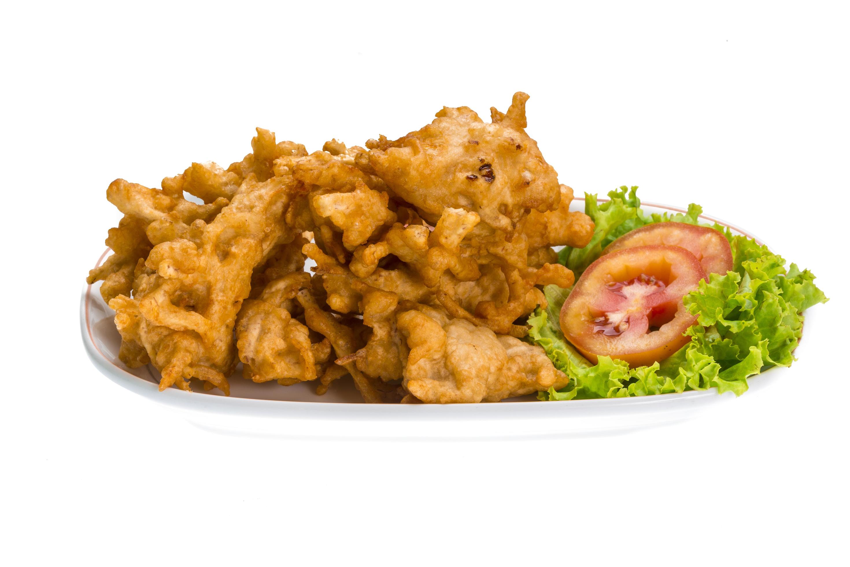 Tempura on the plate and white background 12073678 Stock Photo at Vecteezy