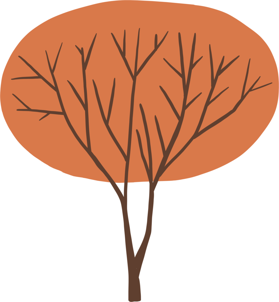 simplicity tree freehand drawing flat design. png