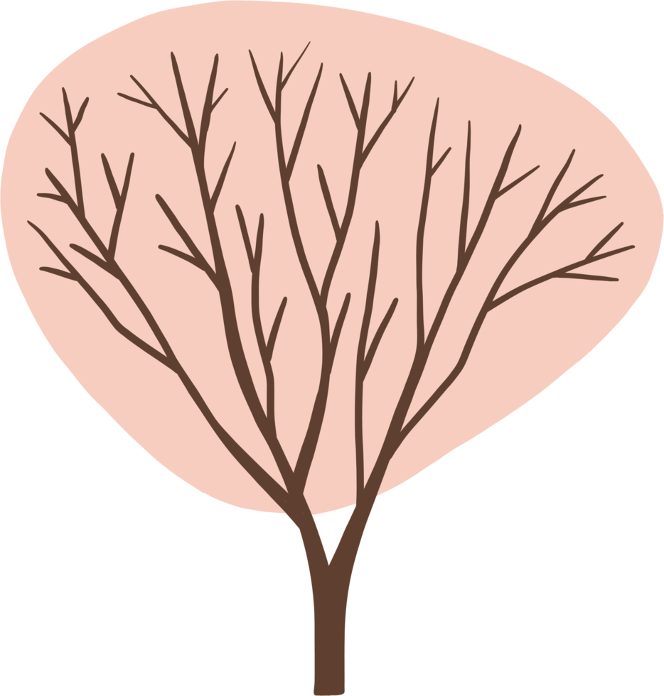 Einfachheit Baum Freihandzeichnen flaches Design. png