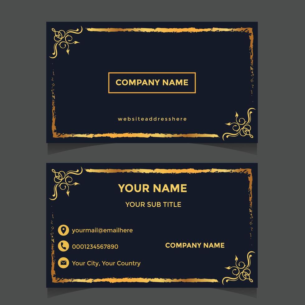 Luxury Business Card Template vector