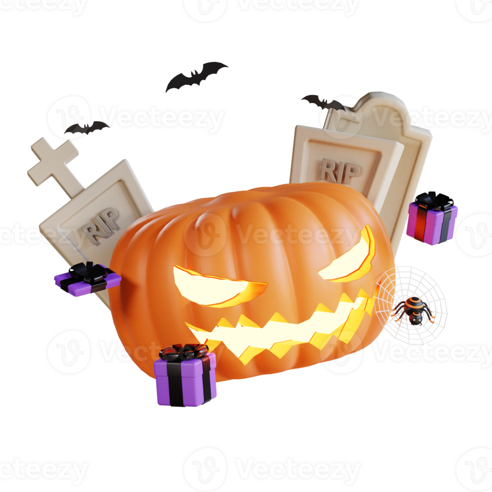 3D Halloween Icon Illustration png