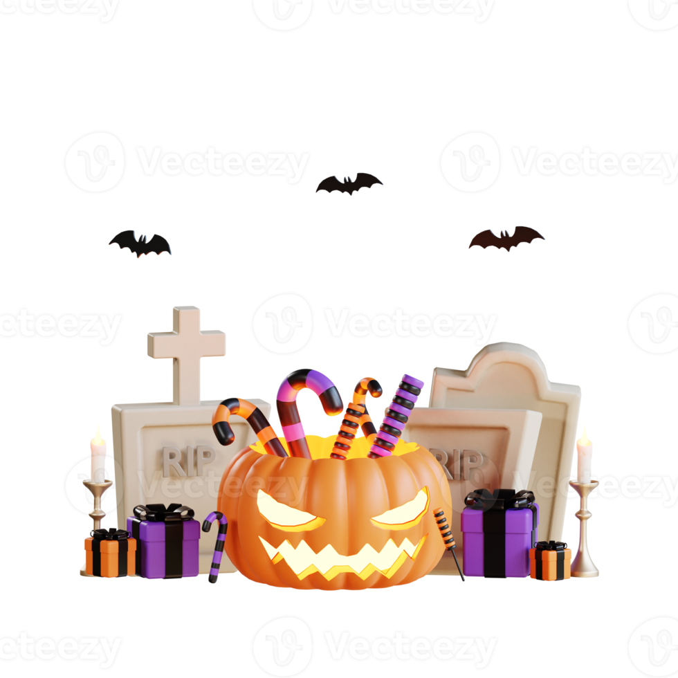 3D Halloween Icon Illustration png