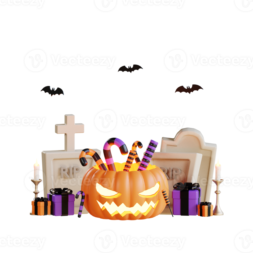 3d Halloween icona illustrazione png