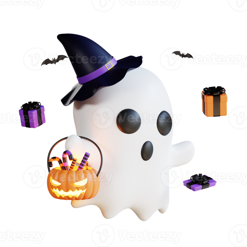 Ilustración de icono de halloween 3d png