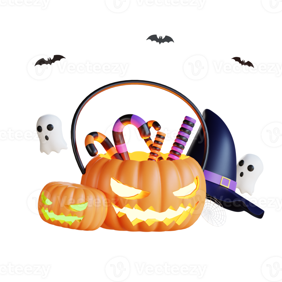 Ilustración de icono de halloween 3d png