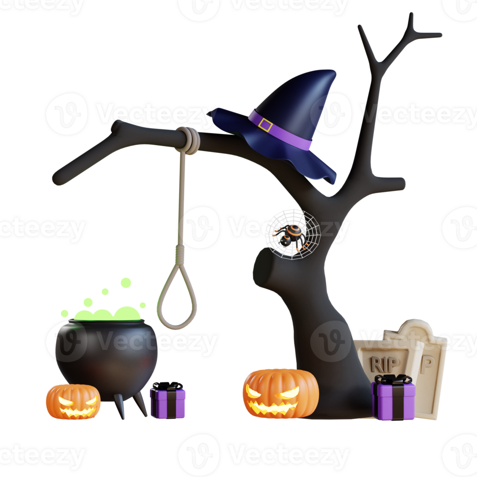 3D Halloween Icon Illustration png