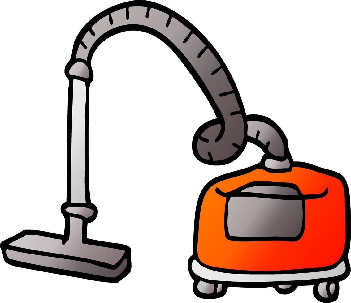 vector gradient illustration cartoon vacuum hoover