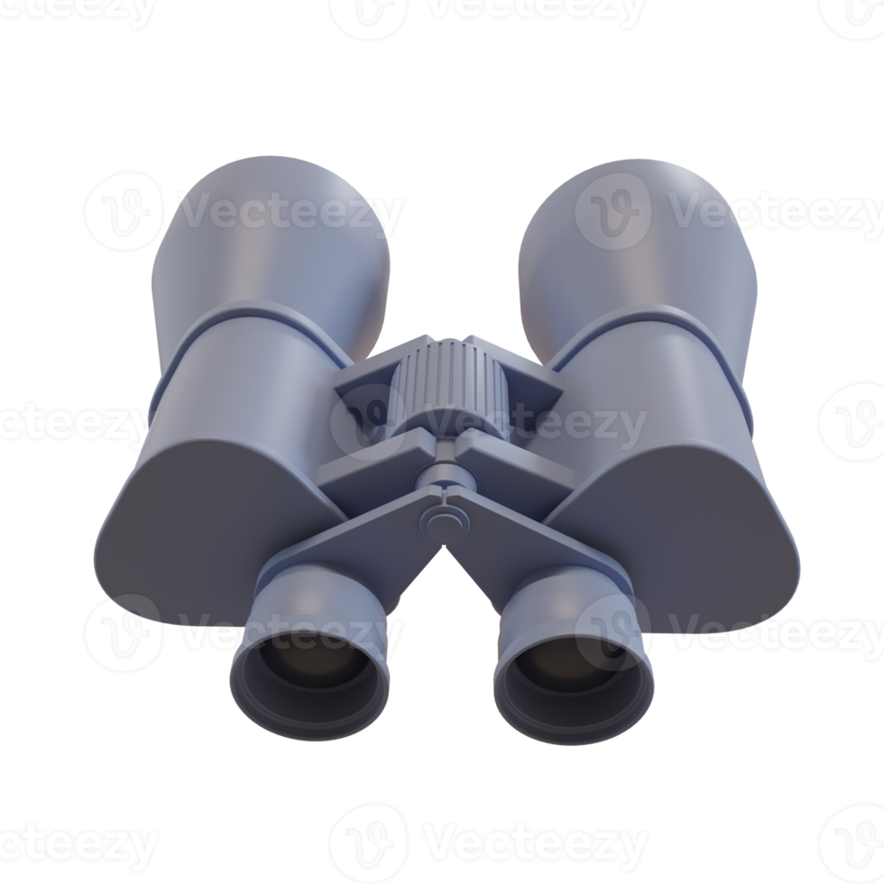 3d rendering of binoculars icon. 3d illustration for ui ux png