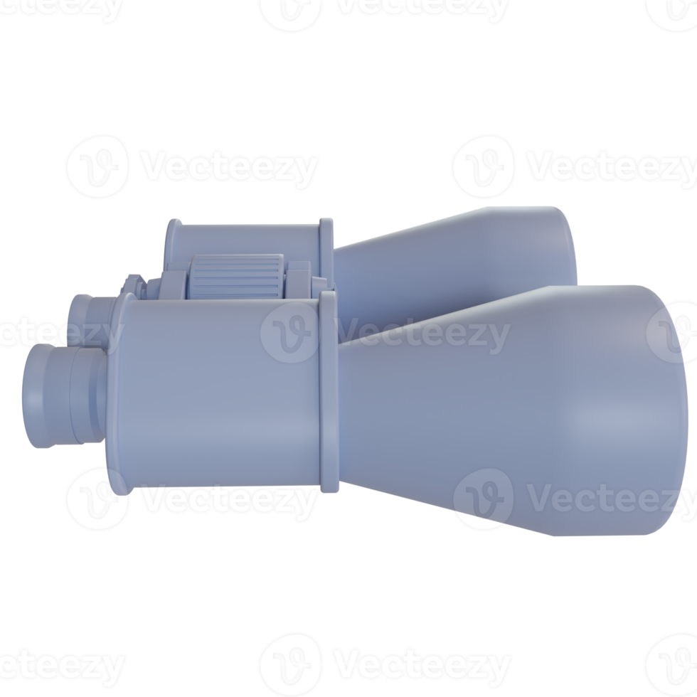 3d rendering of binoculars icon. 3d illustration for ui ux png