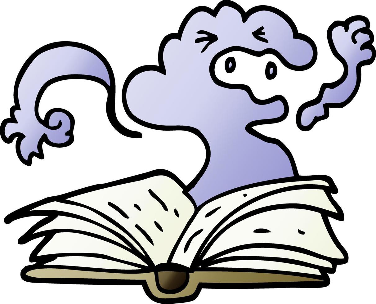 vector gradient illustration cartoon spell book