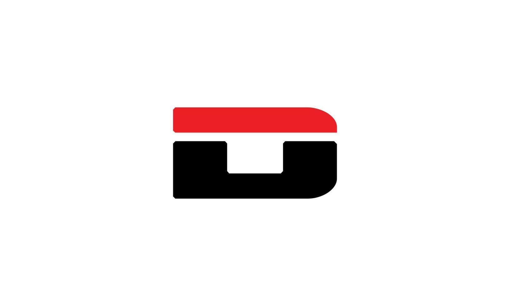 Letter D logo design free vector template.